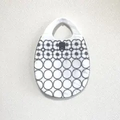 【美品】ミナペルホネン　tambourine × anemone エッグバッグ