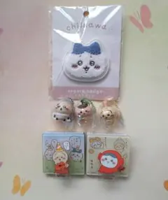 ちいかわ　刺繍バッジ　アクリルクリップ　マスコット