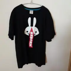 CUNE　黒　Tシャツ　うさぎ　REBORNのサムネイル