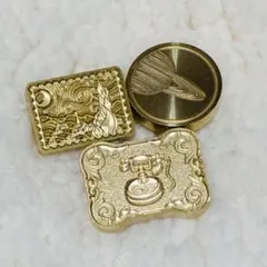 【中古】 シーリングスタンプヘッド 3点セット【B】