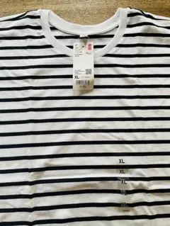 ユニクロ　スムースコットン　リラックスボーダーT 長袖　未使用品