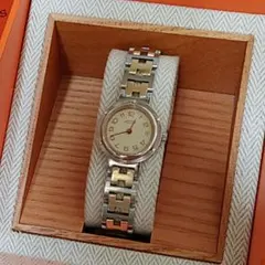 エルメス時計/極極美品クリッパー/新品電池新品仕上げ正常稼働品/レディースのサムネイル