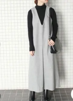 SLOBE IENA　チェックオールインワン　スローブイエナ　千鳥柄　サロペット