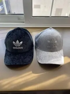 アディダスadidas ベロアキャップ　フリーサイズ（57〜60cm）2個セット