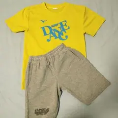 セントラルスポーツクラブ ダンスTシャツ＆グレーショートパンツセット