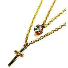 《送料無料‼︎》アパレル店員セレクト　ゴールデンダブルチェーンネックレス