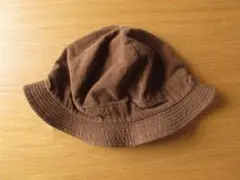 ★美品レミーラremilla5パネルコールハット/ブラウン