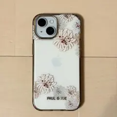 PAUL & JOE iPhoneケース 花柄 ゴールド