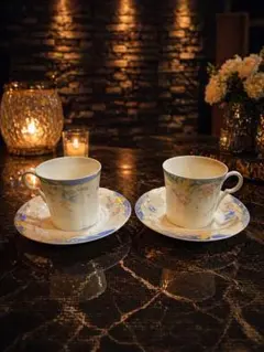 マリオ・バレンチノ（MARIO VALENTINO）」カップ&ソーサー 2客