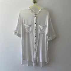 【美品】SM2 7分袖シャツワンピース Mサイズ