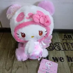 パンダ ハローキティ エモきゅ〜と♡エンジェルBIGぬいぐるみのサムネイル