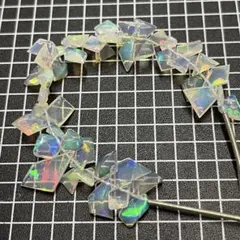 タイムセール！ 天然石 ビーズ エチオピアオパールペアシェイプ - メルカリ