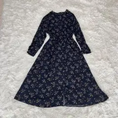 GLOBAL WORK 小花柄ロングワンピース　M
