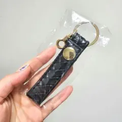 キーホルダー　キーリング　黒　ブラック