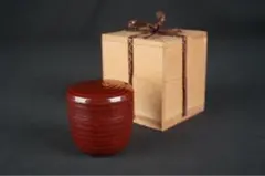 a575 鎌倉彫 棗 共箱 漆器 茶道具 骨董のサムネイル