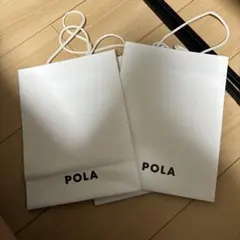 POLA ショップ袋 3枚セット ホワイト