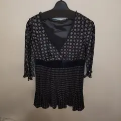 NICOLE花柄七分袖チュニック