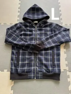 チェック パーカー