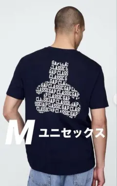新品◇GAP◇ギャップ◇M◇ユニセックス◇ブラナンベア◇ロゴ◇Tシャツ◇ネイビー