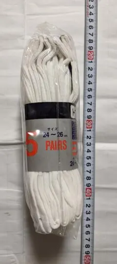 CASUAL カジュアル ソックス 5ペア 24〜26cm 【未使用品】