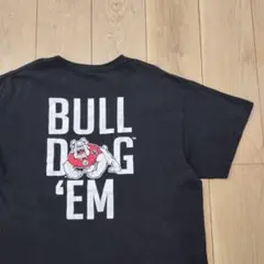 US古着Tシャツ BULLDOGS FRESNO,CA ブルドッグ 犬 アニマル
