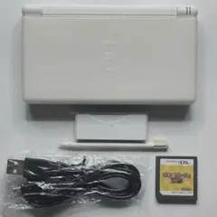 【動作品】Nintendo DS Lite ホワイト 新品充電コード＆ソフト付属