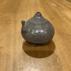 魚連坊窯　唐津焼　水差し　習字道具