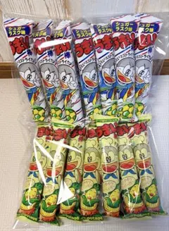 駄菓子 うまい棒 お菓子 コーンポタージュ味　シュガーラスク味 合計14本のサムネイル