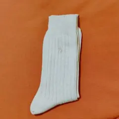 POLO ラルフローレン ソックス 25-27cm オフホワイト 刺繍