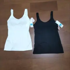 GU ブラフィール　リブタンクトップ2枚セット Sサイズ