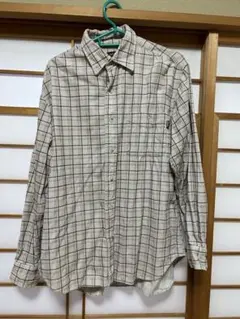 AIGLEメンズチェック柄 長袖シャツM