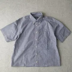 old uniqlo ギンガムチェック シャツ 短丈 ボックスシルエット　r