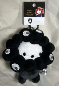 ポチャッコ サンリオ ミャクミャク BC カラビナ 黒 ブラック モノクロ