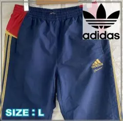 adidas プロフェッショナル トレーニングパンツ ネイビー/レッド　4094