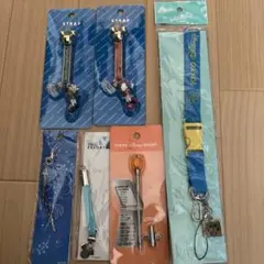 東京ディズニーランド　東京ディズニーリゾート　ストラップ　6点セット