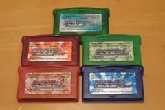 ゲームボーイアドバンス ポケットモンスター ５本セット