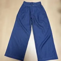Pal'las Palace パラスパレス タック ワイド デニムパンツ 藍染め