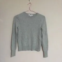 UNIQLO　ユニクロ♡カシミヤ100％　セーター　ニット　クルーネック　グレー
