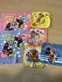 ディズニー　ハンドタオル　6枚セット