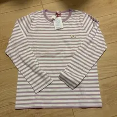 130サイズ ストライプ 長袖カットソー