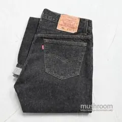 【美品】90s リーバイス501 先染め ブラックデニム W33L32