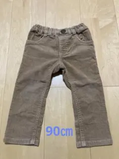 moujonjon ベージュ コーデュロイパンツ