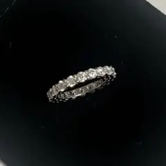 人工ダイヤモンド（モアサナイト）/フルエタニティリング/11号