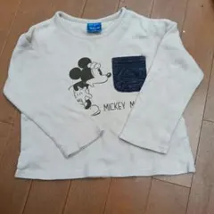 Disney ミッキーマウス 長袖Tシャツ 100cm