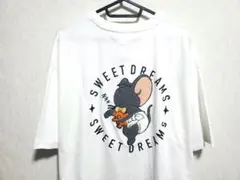 タフィー　くま　お昼寝　Tシャツ　半袖 サガラ　刺繍　トムとジェリーのサムネイル