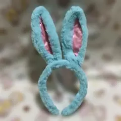 ♡♡ うさみみ　水色ウサギ耳　カチューシャ　ディズニー・イースター