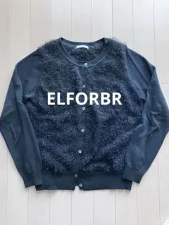 【ELFORBR】 カーディガン ブラックのサムネイル