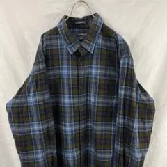 00s エディーバウアー eddie bauer チェック ネルシャツ オンブレ