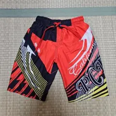 男子水着 120cm 赤・黒・黄 グラフィックデザイン