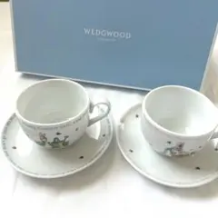 WEDGWOOD ピーターラビット　コーヒーカップセット　2客　新品未使用